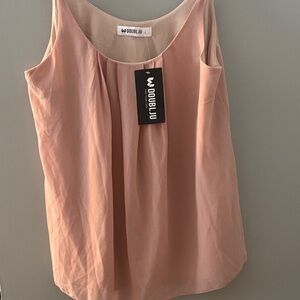 Doublju Women's Soft Pink Camisole Top